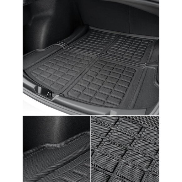 Floor mats for Tesla Model 3|2021-2023 Custom Fit Liners | Trunk Frunk Cargo - Picture 3 of 6